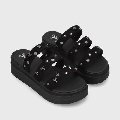 Sandalia Negra  Mujer 43012