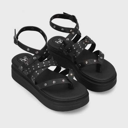 Sandalia Negra  Mujer 43013