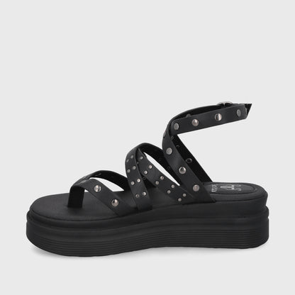Sandalia Negra  Mujer 43013