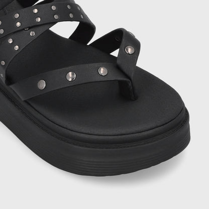 Sandalia Negra  Mujer 43013