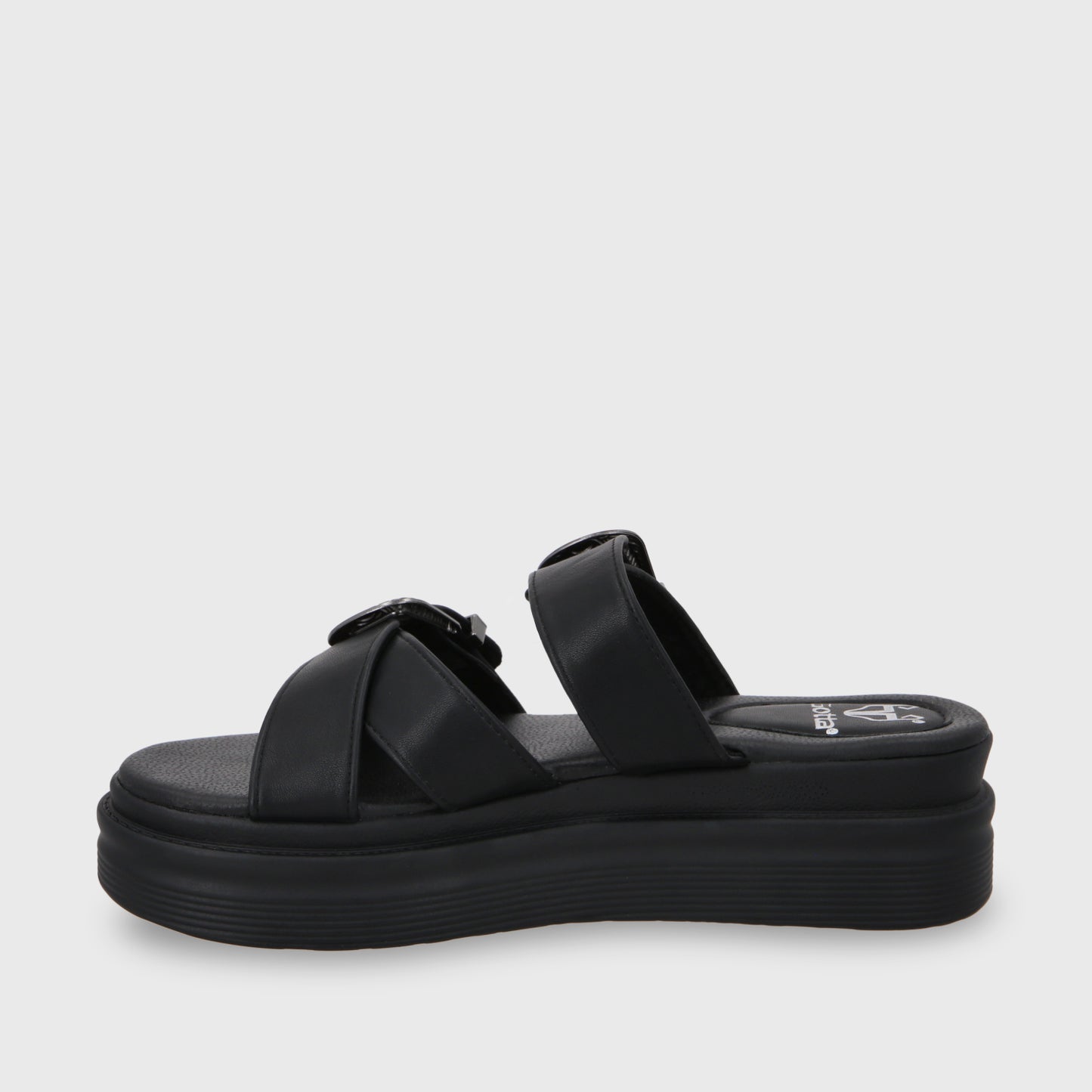 Sandalia Plataforma Negro Mujer 43015