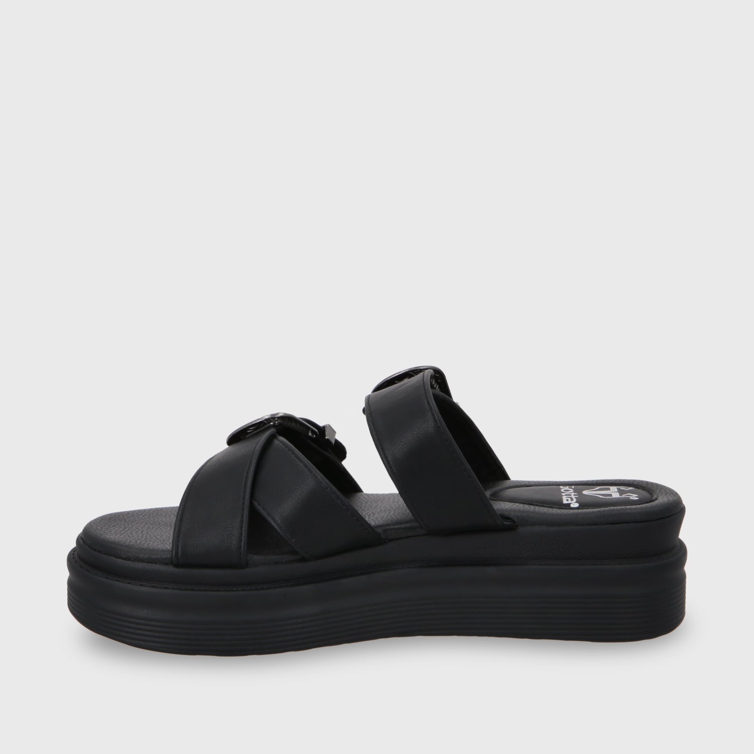 Sandalia Plataforma Negro Mujer 43015