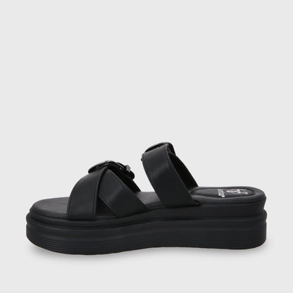 Sandalia Plataforma Negro Mujer 43015