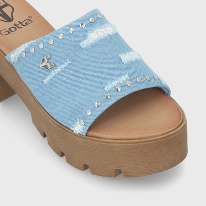 Sandalia Denim Mujer 43022