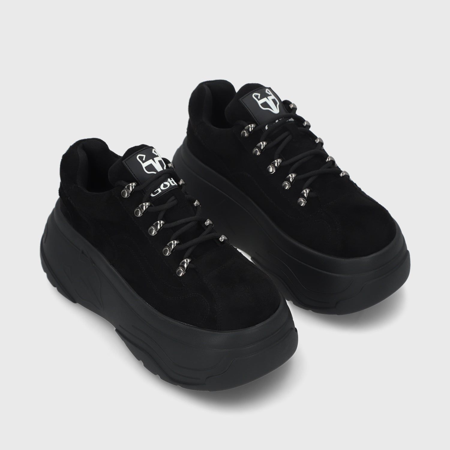 Zapatilla Plataforma Negra Mujer 43061