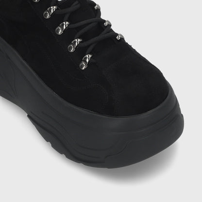 Zapatilla Plataforma Negra Mujer 43061