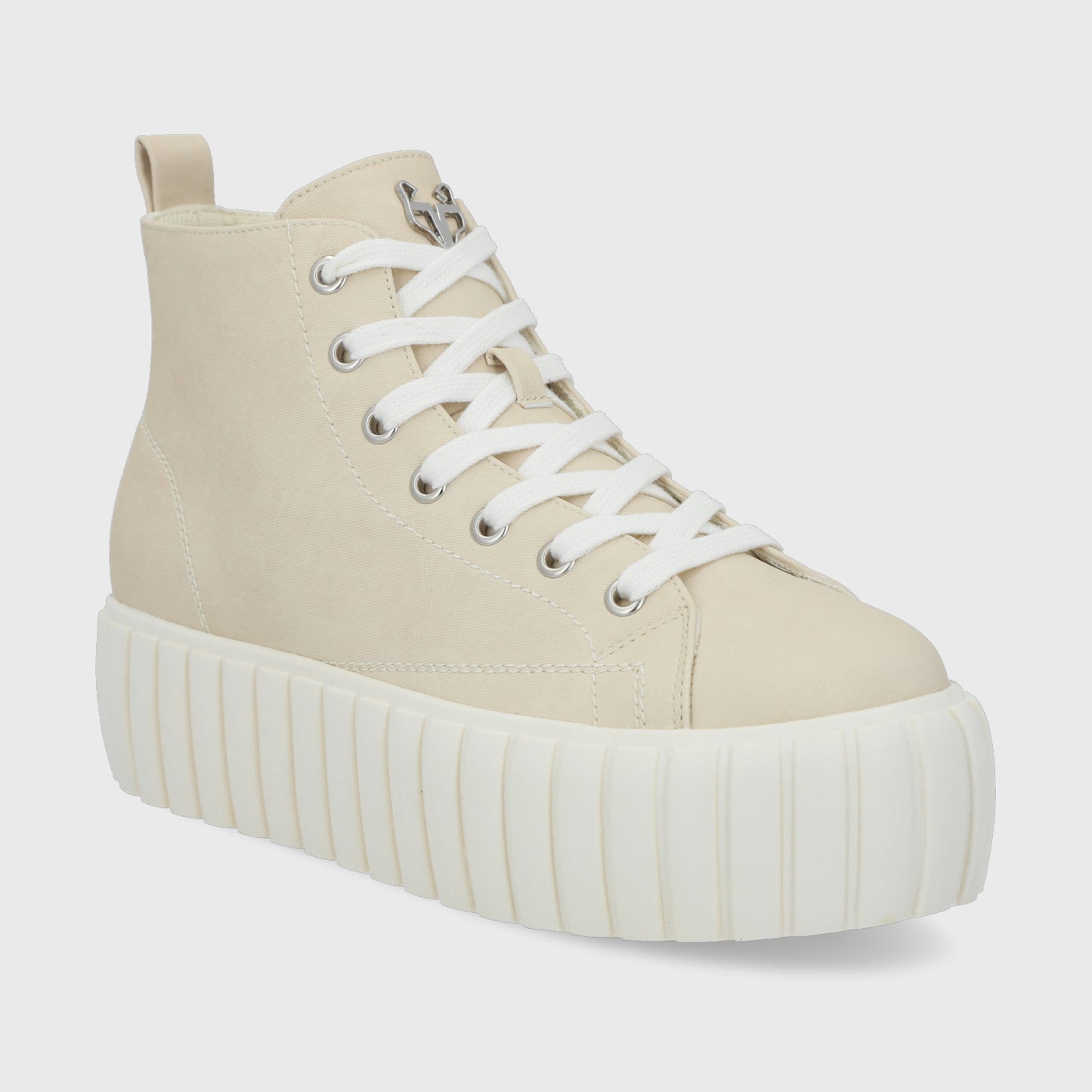 Zapatilla Caña Blanco Hueso Mujer 43072