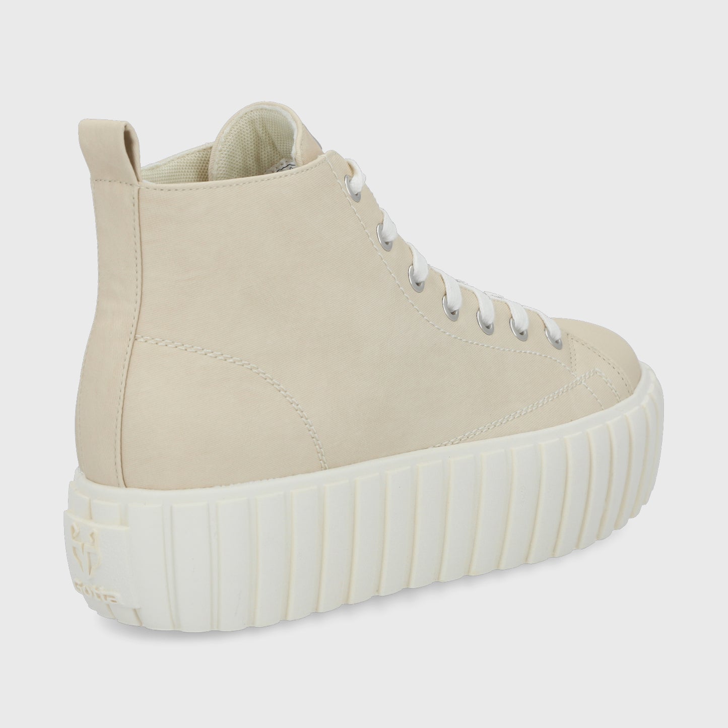 Zapatilla Caña Blanco Hueso Mujer 43072