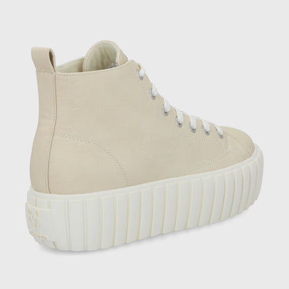 Zapatilla Caña Blanco Hueso Mujer 43072