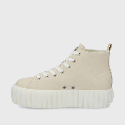 Zapatilla Caña Blanco Hueso Mujer 43072