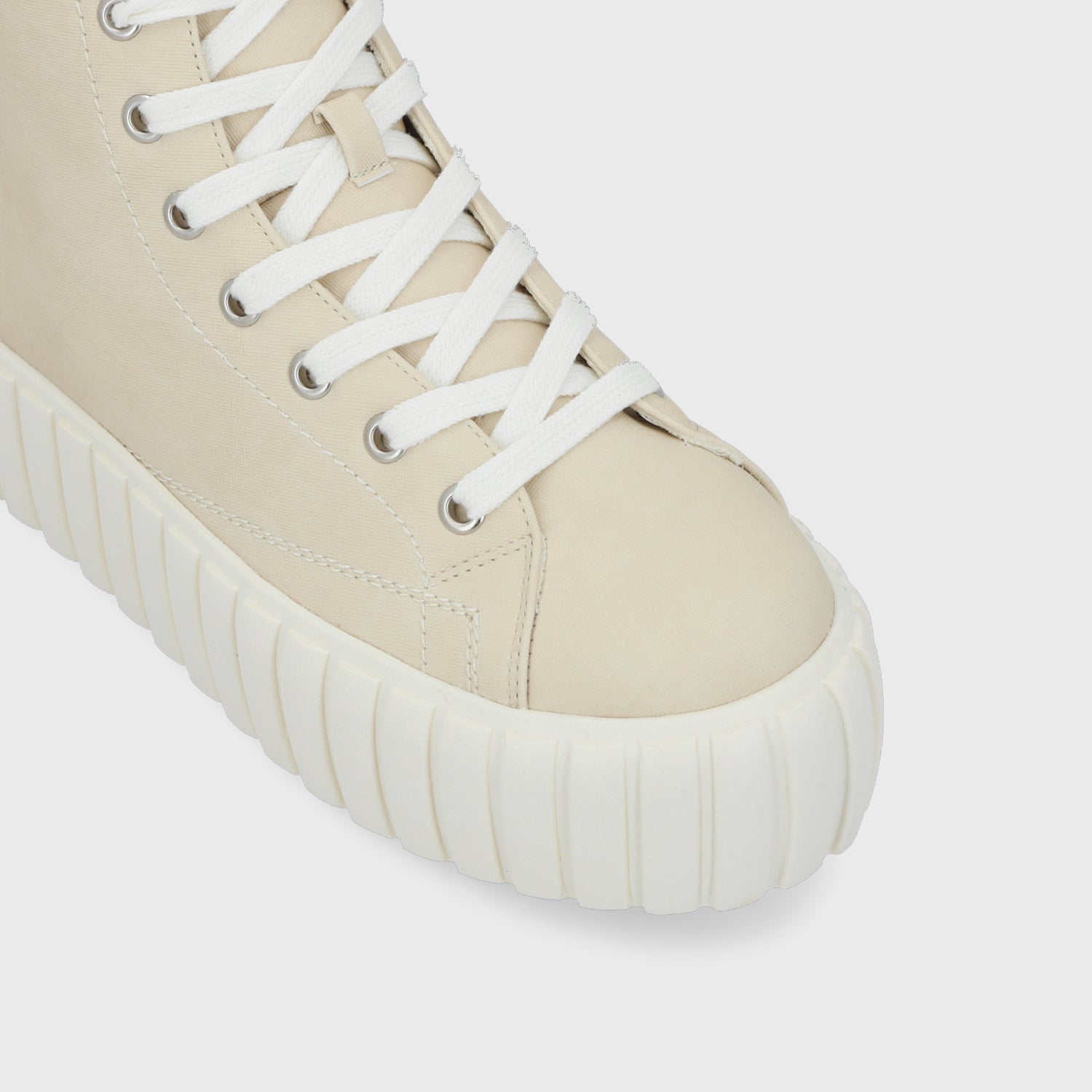 Zapatilla Caña Blanco Hueso Mujer 43072