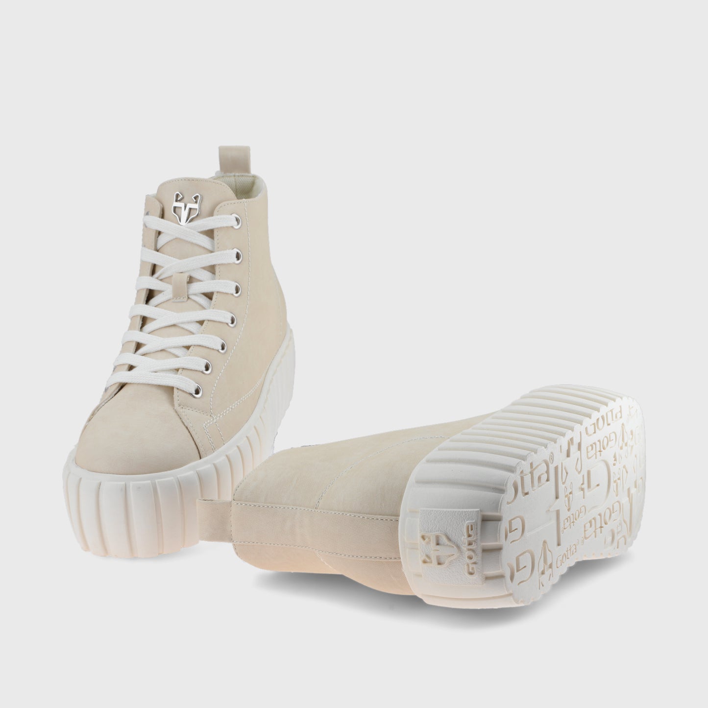 Zapatilla Caña Blanco Hueso Mujer 43072