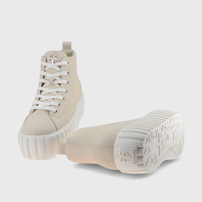 Zapatilla Caña Blanco Hueso Mujer 43072