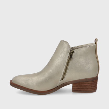 Botín Taco Dorado Mujer 43101