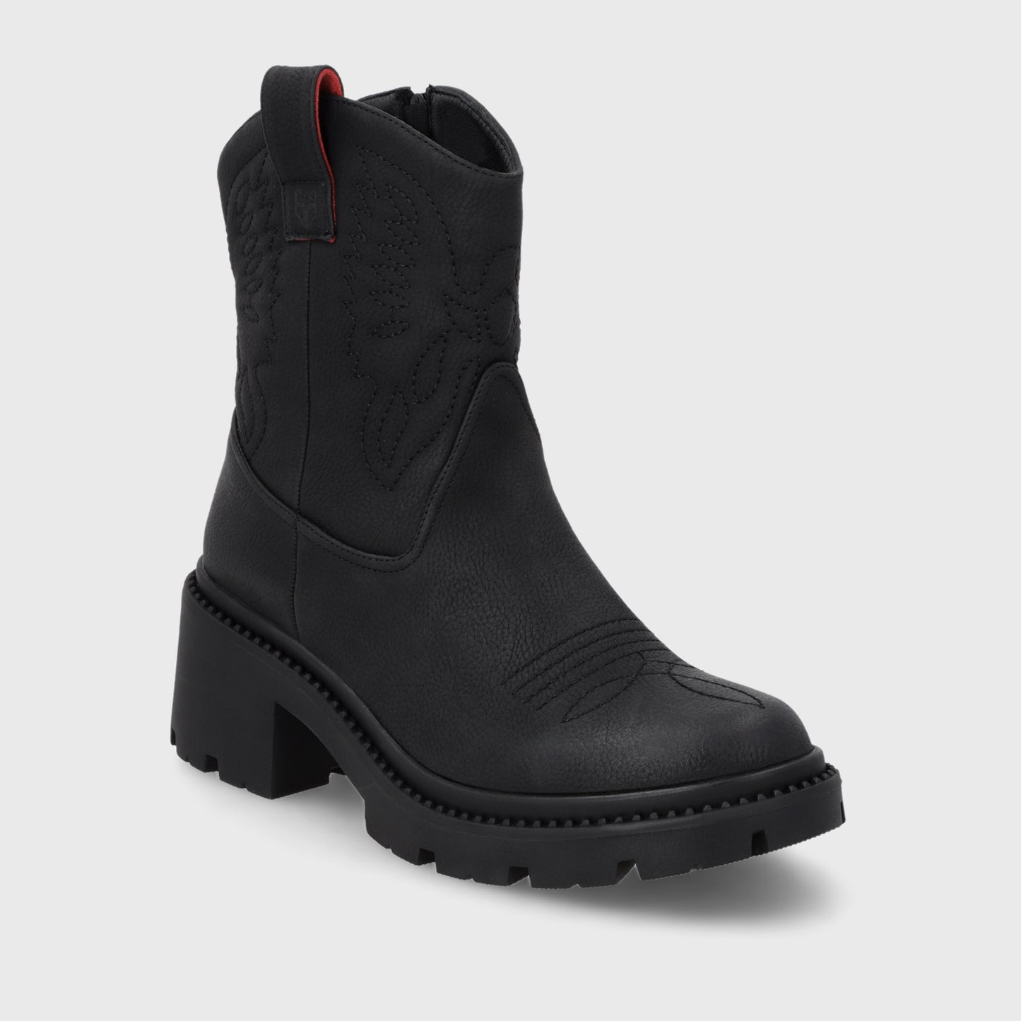 Botin Taco Negro Mujer 45745