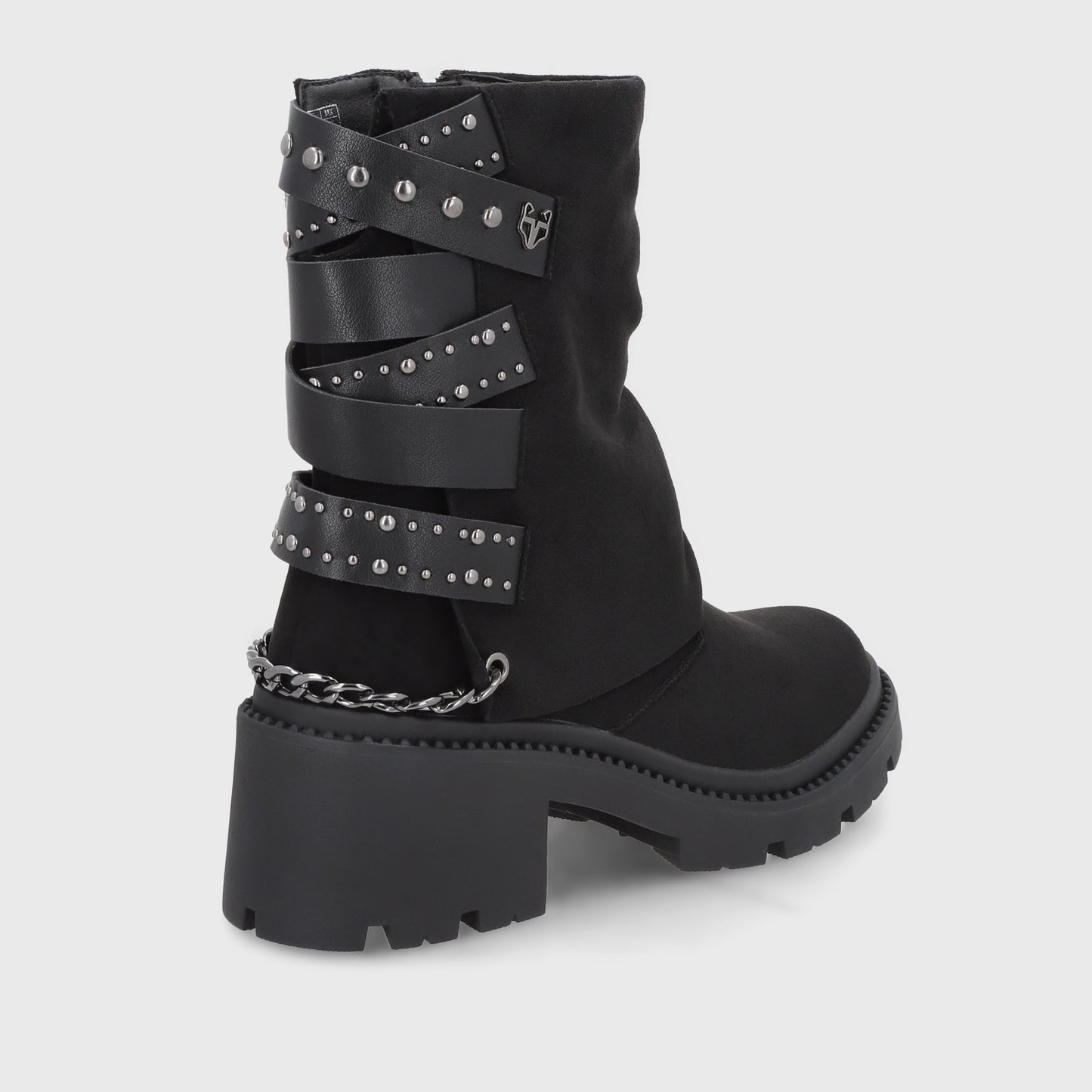 Botin Taco Negro Mujer 45746