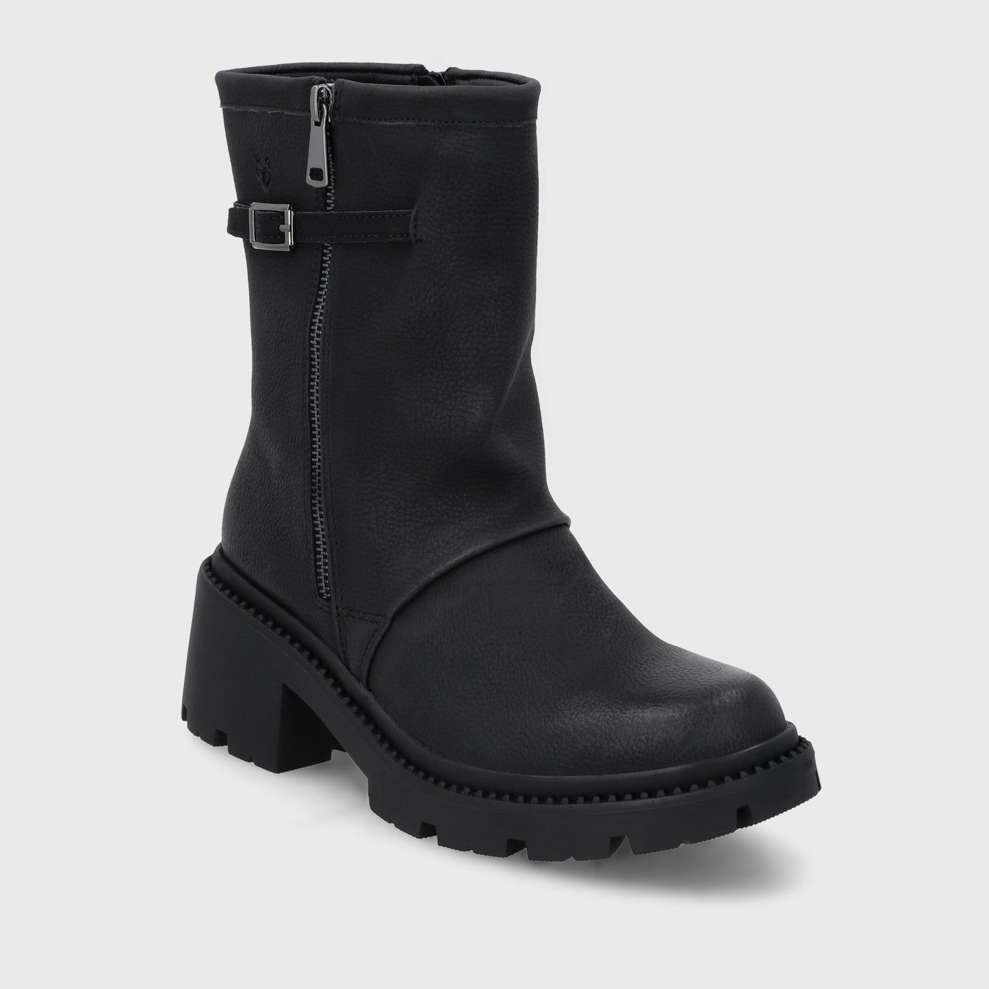 Botin Taco Negro Mujer 45747