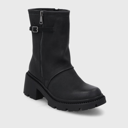 Botin Taco Negro Mujer 45747