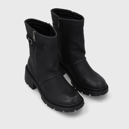 Botin Taco Negro Mujer 45747