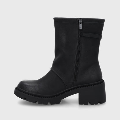Botin Taco Negro Mujer 45747