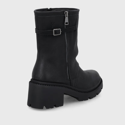 Botin Taco Negro Mujer 45747