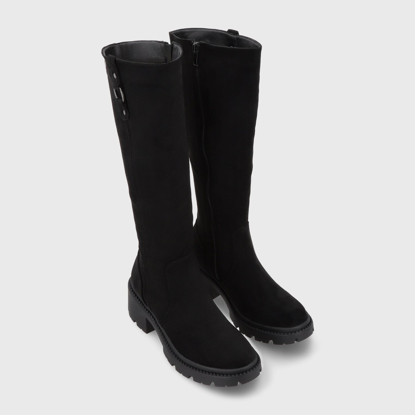 Bota Taco Negra Mujer 45748