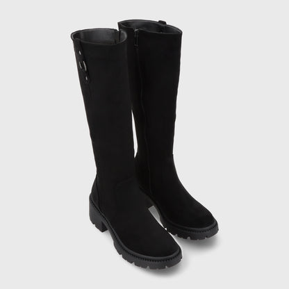 Bota Taco Negra Mujer 45748