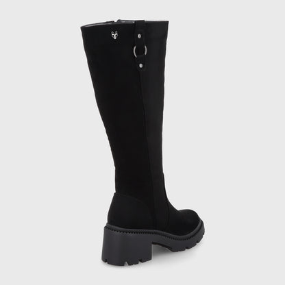 Bota Taco Negra Mujer 45748