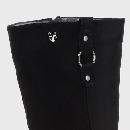 Bota Taco Negra Mujer 45748