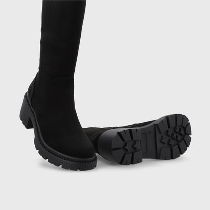 Bota Taco Negra Mujer 45748