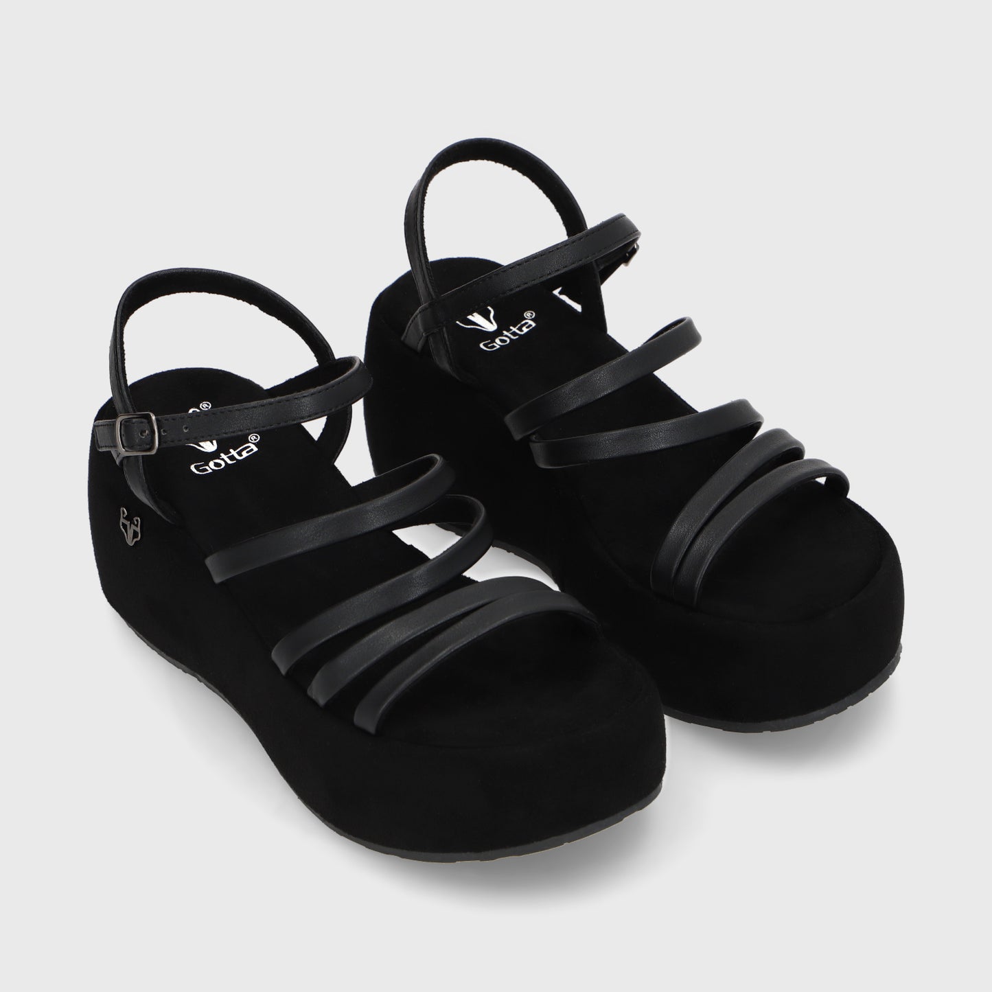 Sandalia Negra Mujer 45822