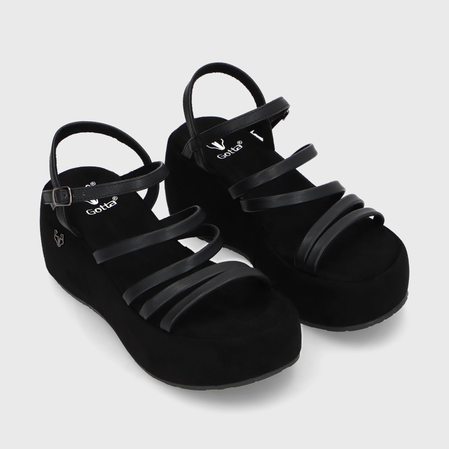 Sandalia Negra Mujer 45822