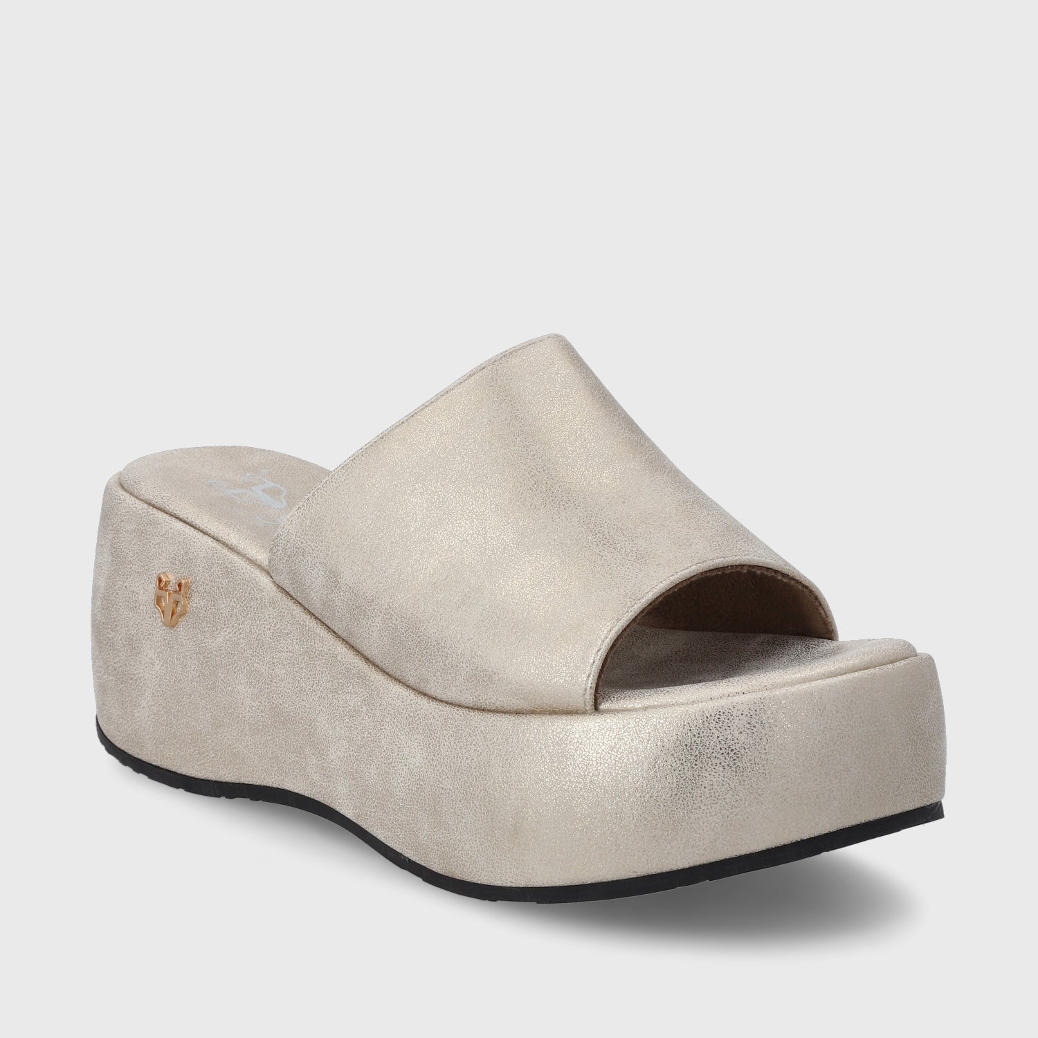 Sandalia Dorada Mujer 45824