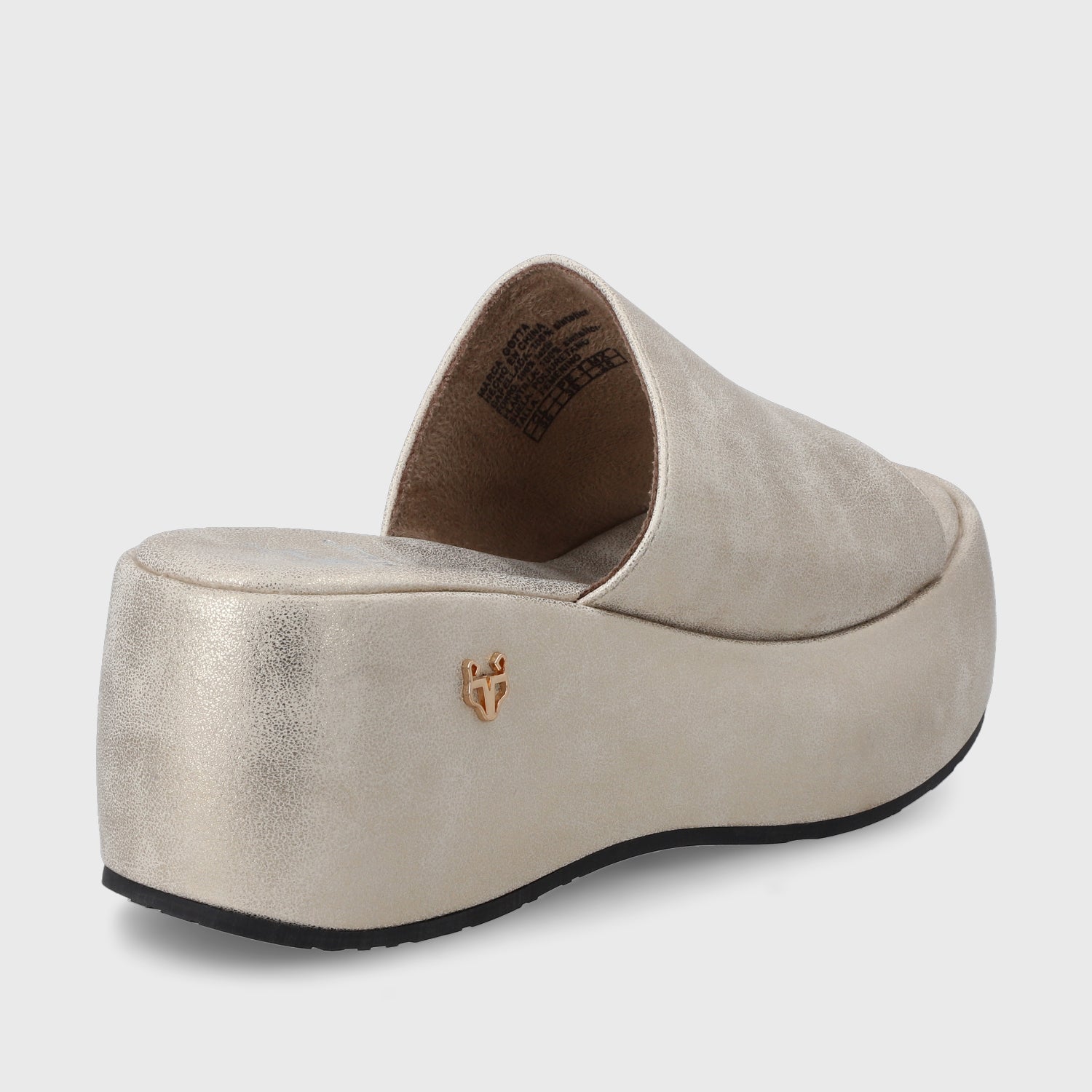 Sandalia Dorada Mujer 45824