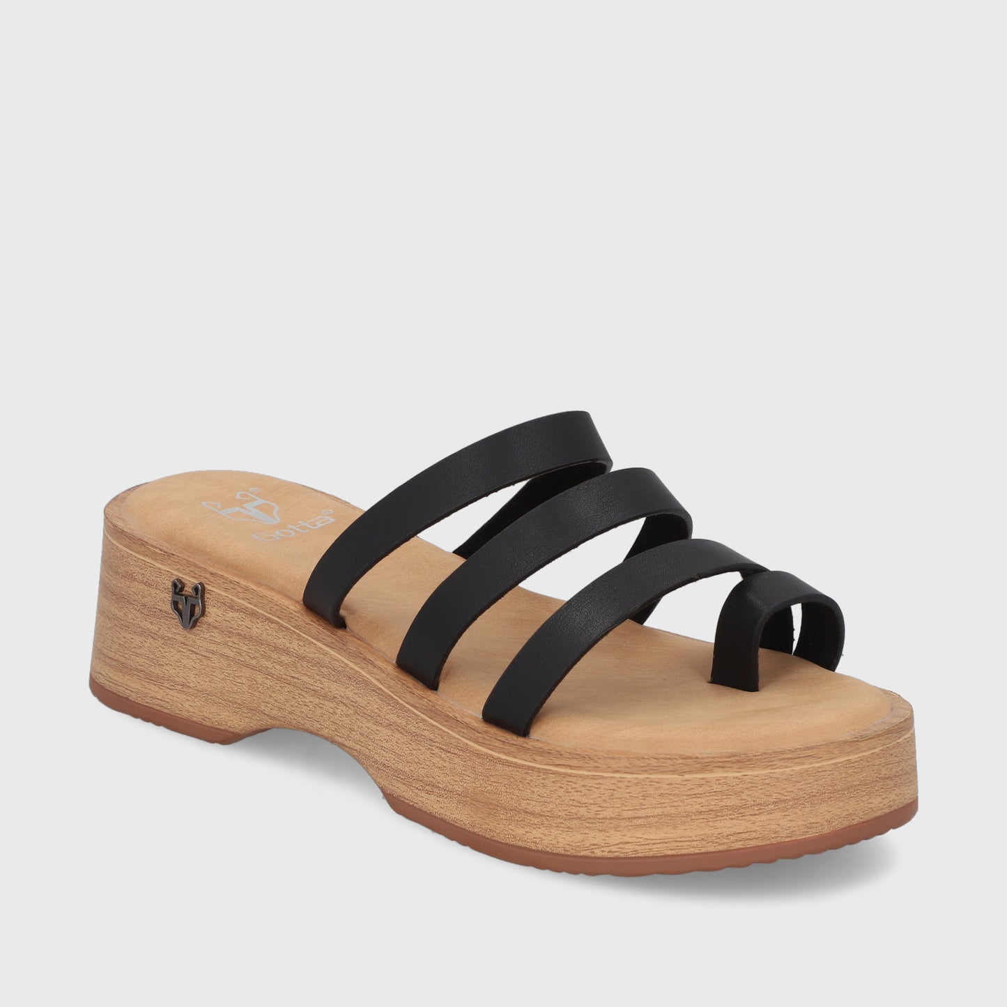 Sandalia Negra  Mujer 45891