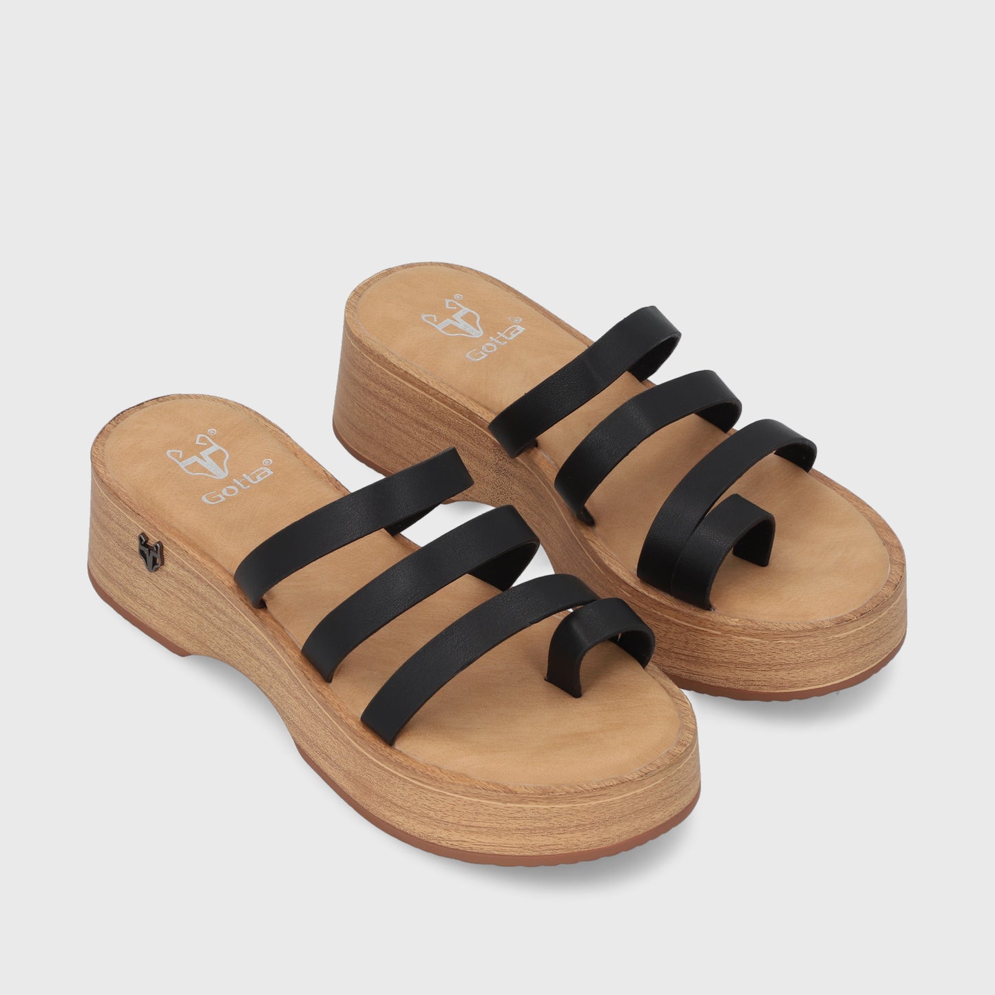 Sandalia Negra  Mujer 45891