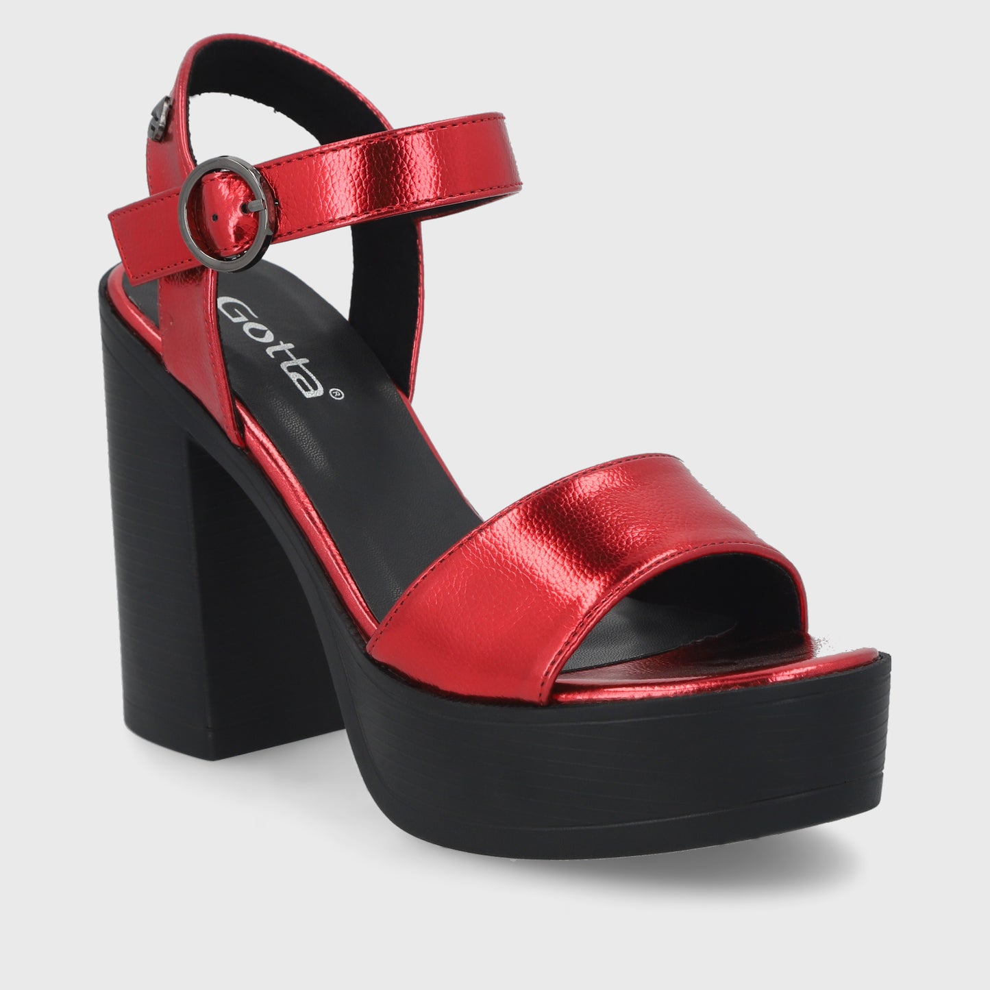 Sandalia Roja  Mujer 45961