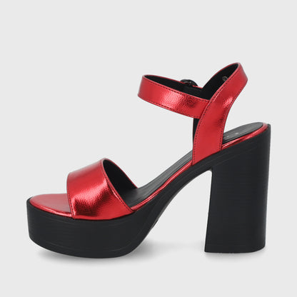 Sandalia Roja  Mujer 45961