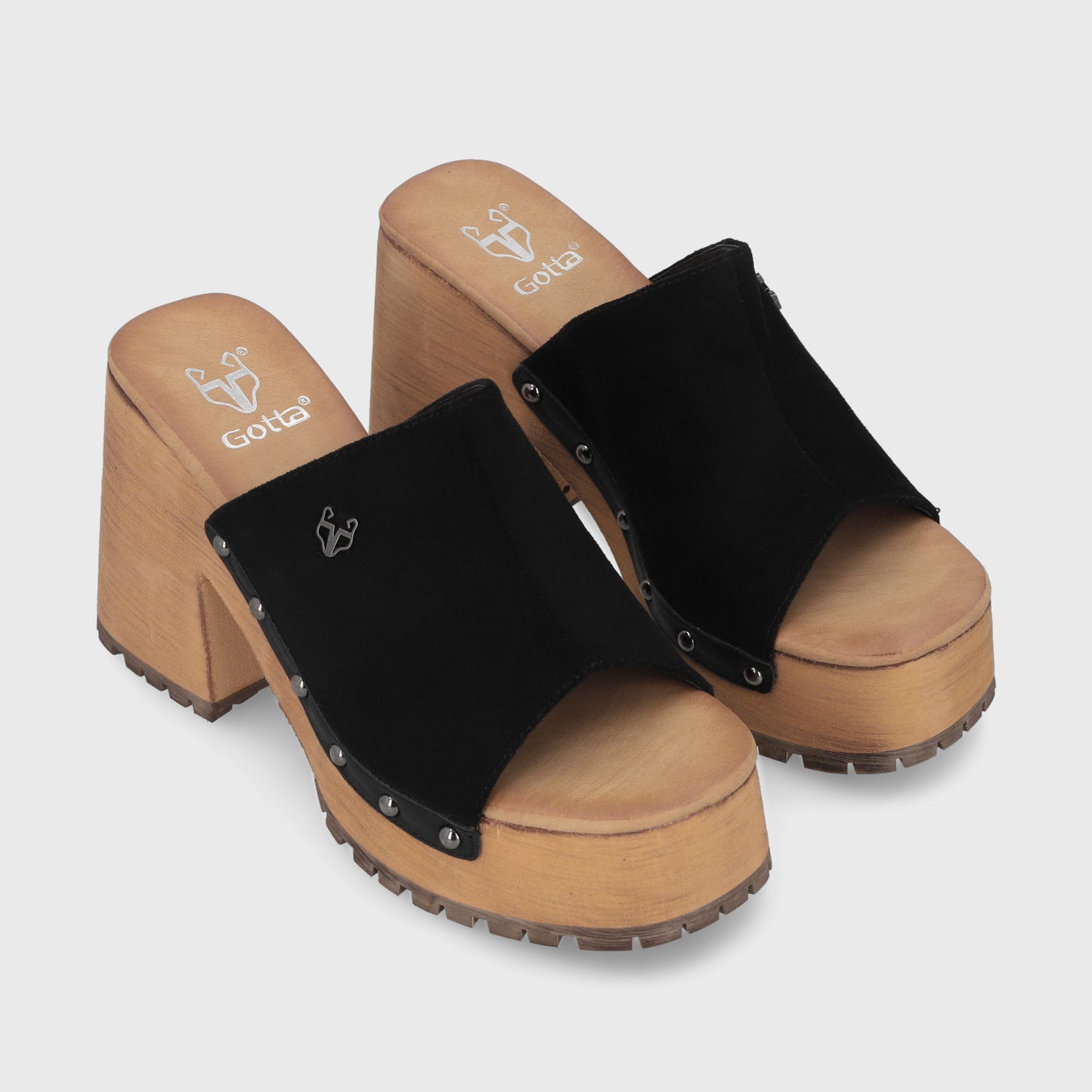 Sandalia Negra  Mujer 45971