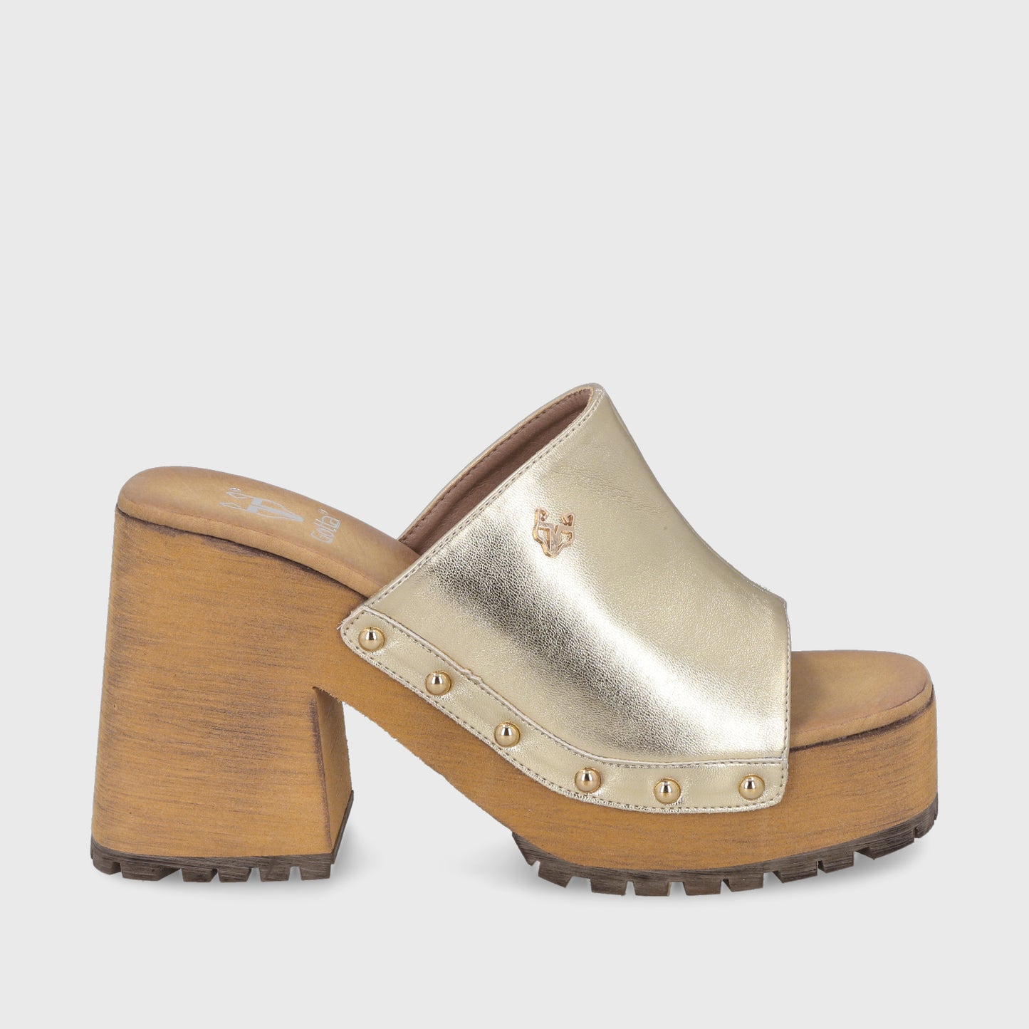 Sandalia Dorada Mujer 45971