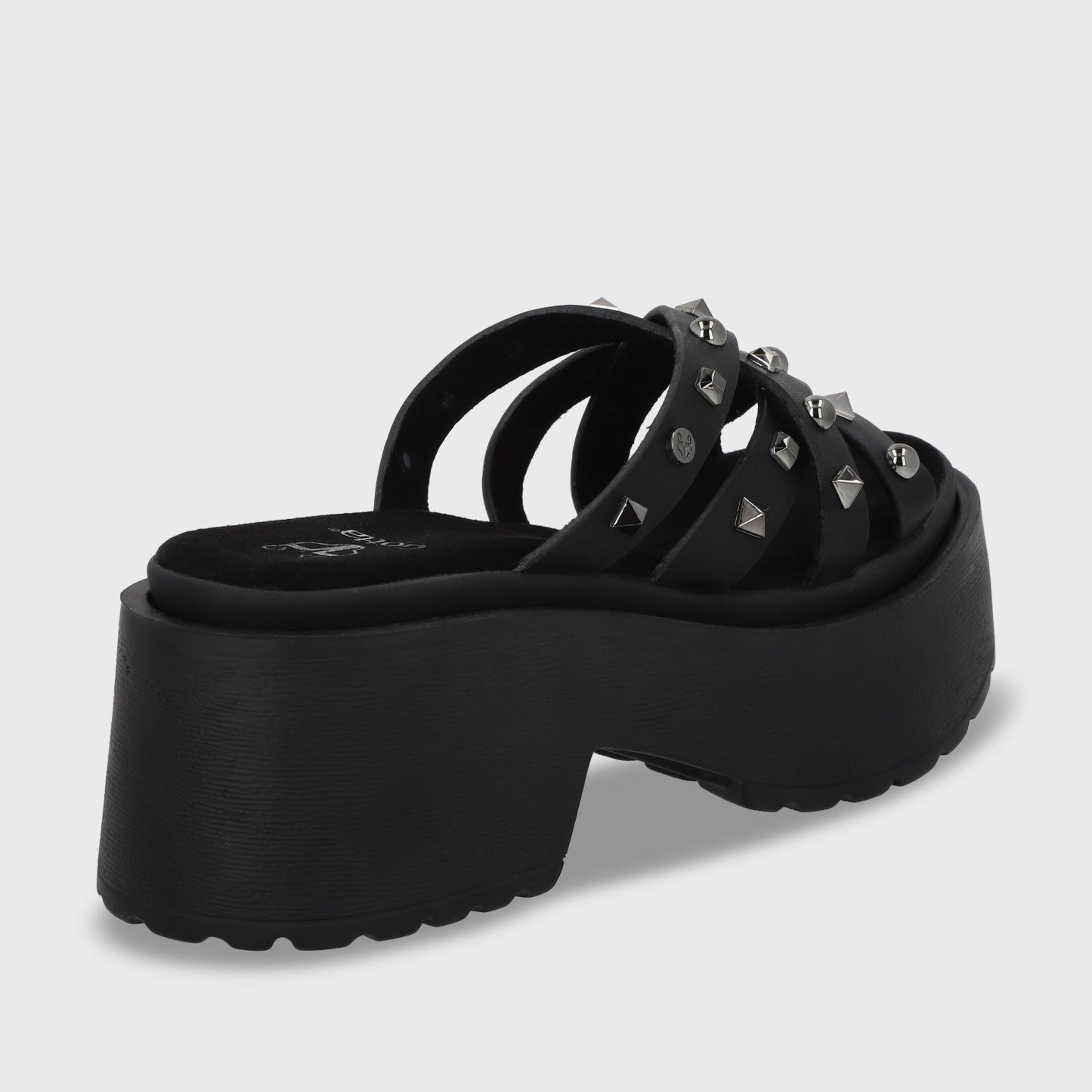 Sandalia Plataforma Negro Mujer 45984