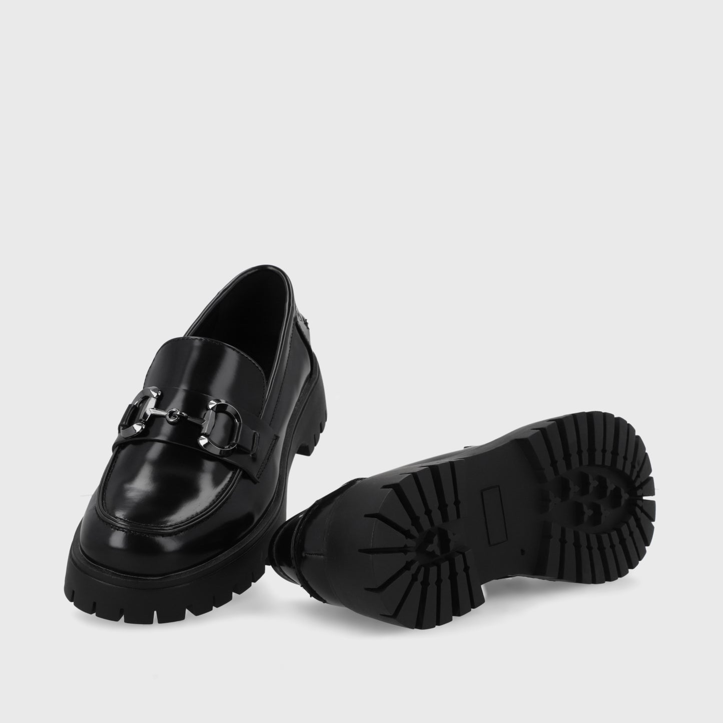 Zapato Plataforma Negro Mujer 46401