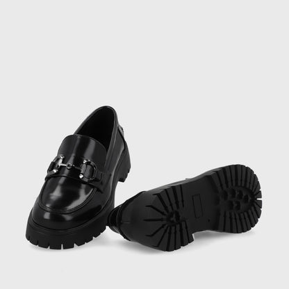 Zapato Plataforma Negro Mujer 46401