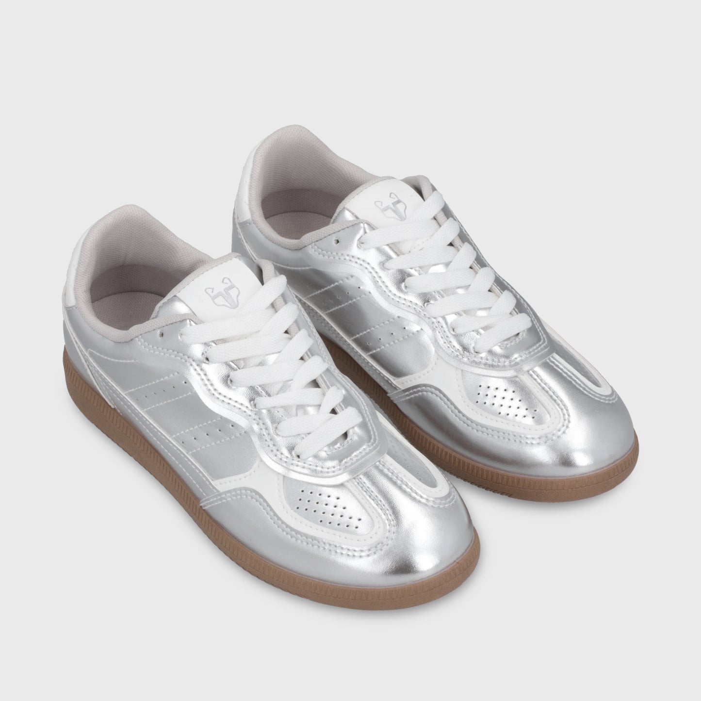 Zapatilla Plana Plateada Mujer 48062