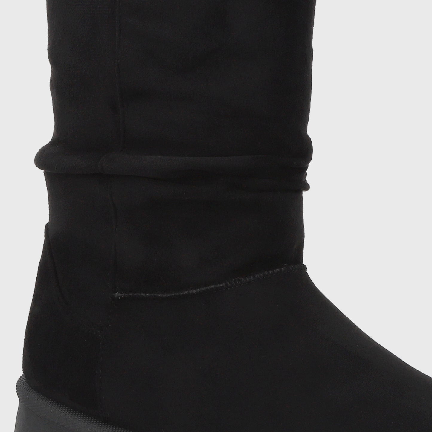 Bota Plataforma Negra Mujer 48114