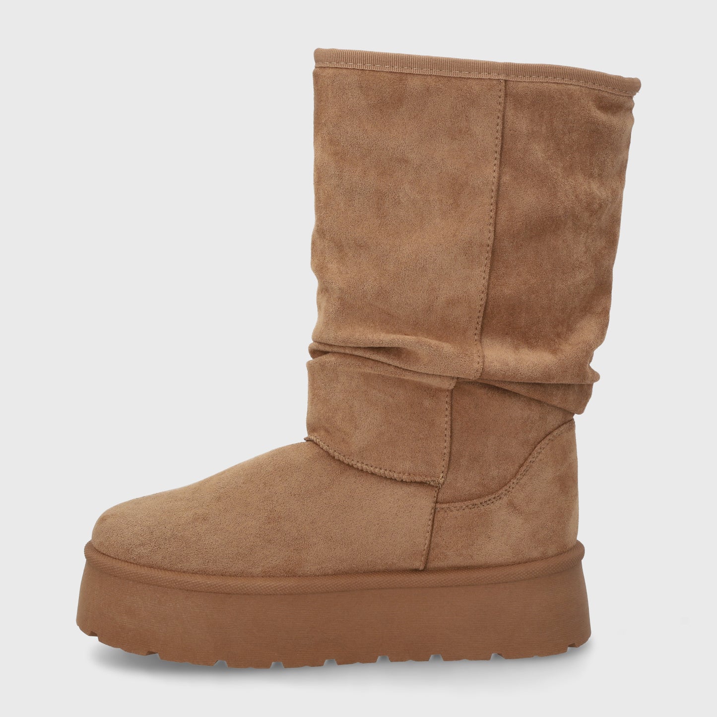 Bota Plataforma Camel Mujer 48114