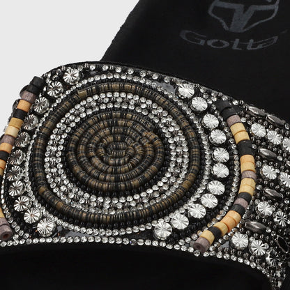 Sandalia Plana Negro Mujer 53704