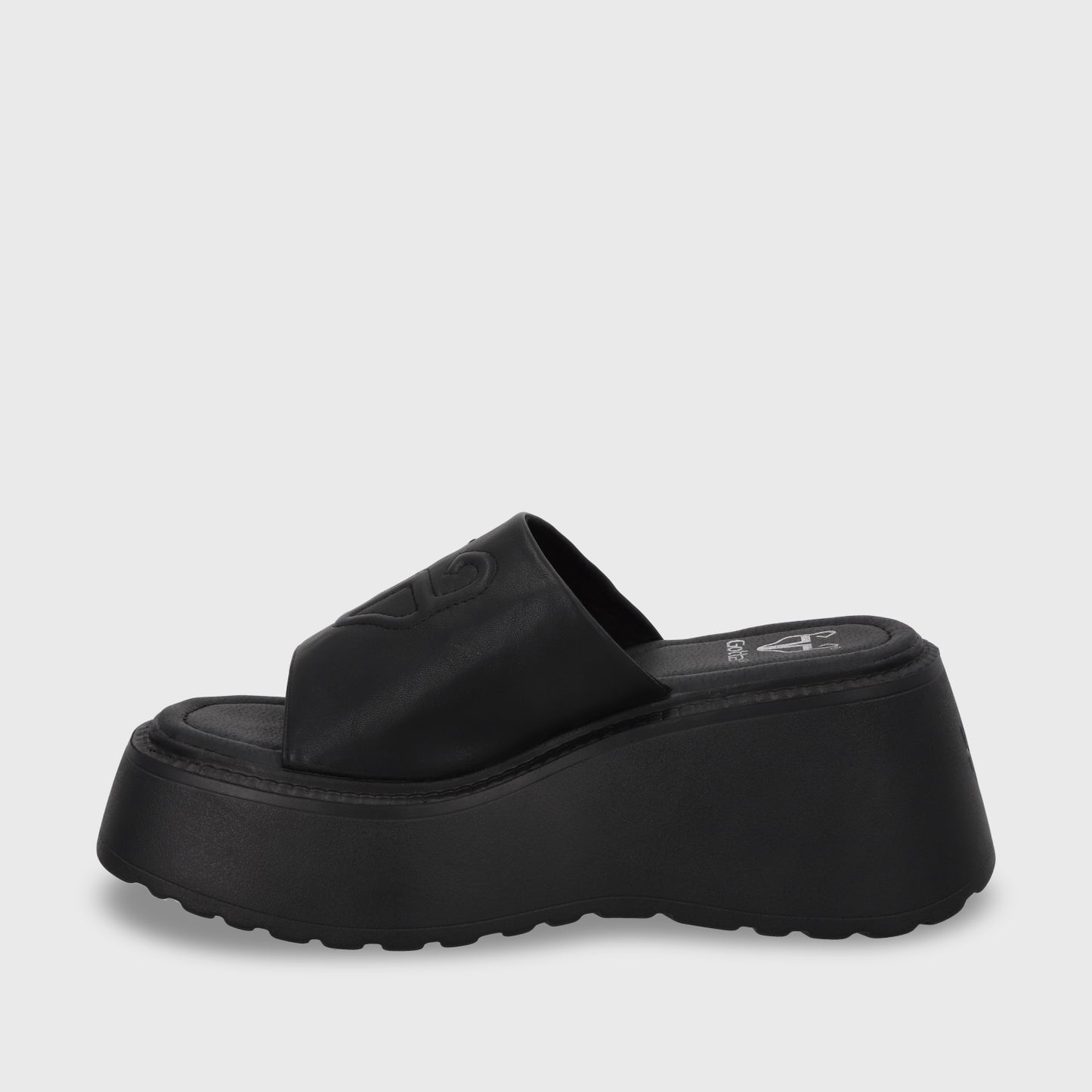 Sandalia Plataforma Negro Mujer 53720
