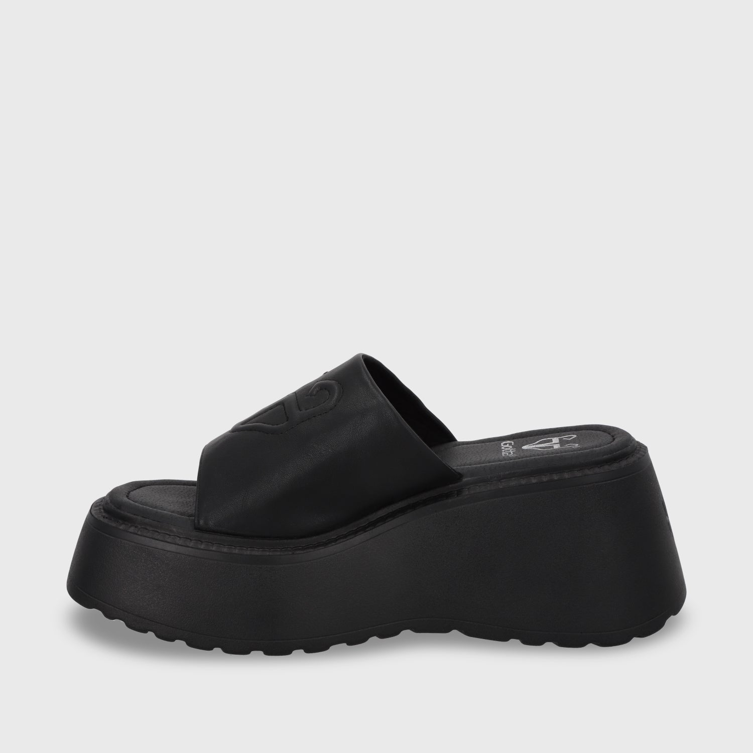 Sandalia Plataforma Negro Mujer 53720