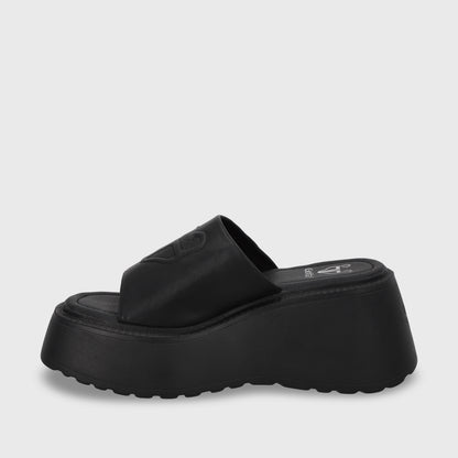 Sandalia Plataforma Negro Mujer 53720